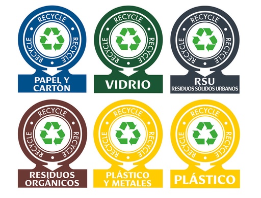 [156868] Etiqueta adhesiva avery para residuos 141x110 mm pack de 6 unidades surtidas