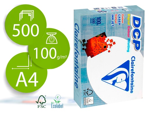 [72397] Papel fotocopiadora clairefontaine din a4 100 gramos paquete de 500 hojas