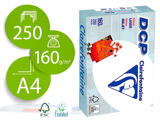 [72170] Papel fotocopiadora clairefontaine din a4 160 gramos paquete de 250 hojas