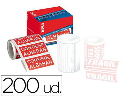 [71937] Etiquetas apli contiene albaran 50x100 mm rollo con 200 unidades