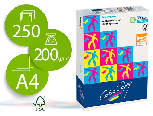 [29244] Papel fotocopiadora color copy din a4 200 gramos paquete de 250 hojas