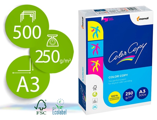 [26679] Papel fotocopiadora color copy din a3 100 gramos paquete de 500 hojas