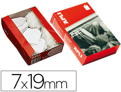 [3171] Etiquetas colgantes apli 383 7x19 mm caja de 1000 unidades