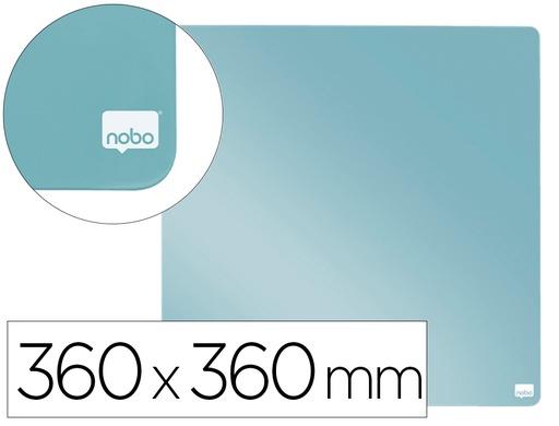 [166195] Pizarra nobo magnetica para el hogar color gris 360x360 mm