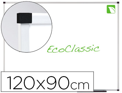 [72159] Pizarra blanca nobo eco presti prestige magnetica acero vitrificado 1200x900 mm blanco