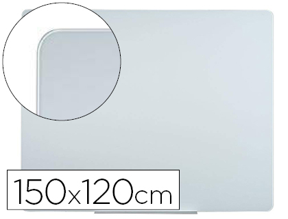 [62860] Pizarra blanca bi-office cristal magnetica 150x120 cm
