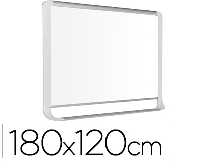 [62859] Pizarra blanca bi-office lacada con bandeja integrada 180x120 cm