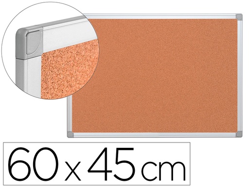 [26366] Pizarra corcho q-connect 60x45 cm marco aluminio