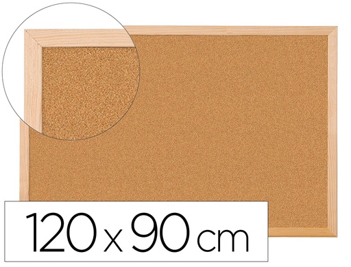 [26220] Pizarra corcho q-connect 120x90 cm marco de madera