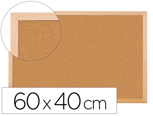 [21812] Pizarra corcho q-connect 60x40 cm marco de madera