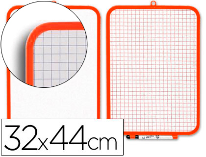 [15161] Pizarra blanca liderpapel 32x44 cm con rotulador y borrador