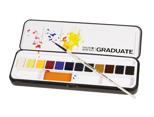 [170974] Acuarela daler rowney graduate caja metal de 12 unidades colores surtidos