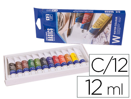 [57228] Acuarela artist caja carton de 12 colores surtidos 12 ml