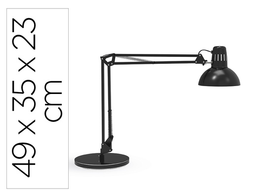 [171831] Lampara de escritorio maul study con base color negro 490x350x230 mm