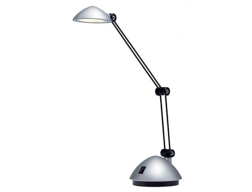[166176] Lampara de oficina archivo 2000 con brazo doble articulado regulable en altura led 3w color plata