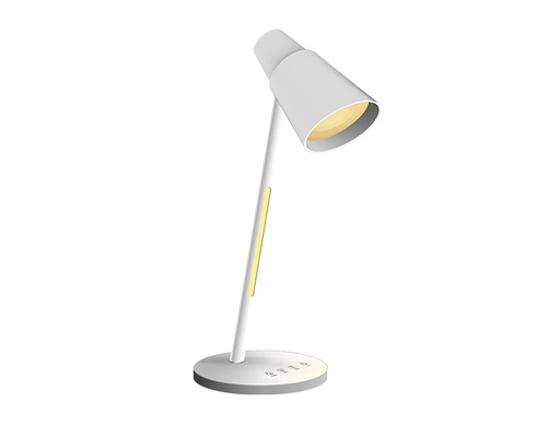 [163892] Lampara de oficina q-connect sobremesa abs tactil 6w 32 led 330lm color blanco