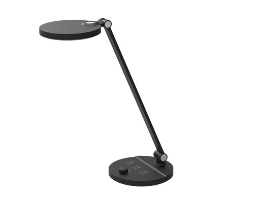 [163889] Lampara de oficina q-connect sobremesa profesional abs 80 leds 7 w con interruptor color negro