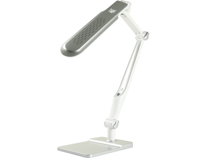 [153420] Lampara de oficina q-connect sobremesa profesional abs 32 leds 9 w interruptor sensor 3 niveles color cromado