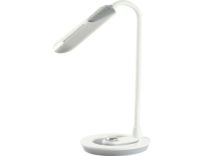 [153418] Lampara de oficina q-connect sobremesa profesional abs 18 leds 6 w interruptor sensor 3 niveles color blanco