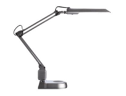 [63016] Lampara de oficina archivo 2000 ecostar fluorescente abs y aluminio con base color plata