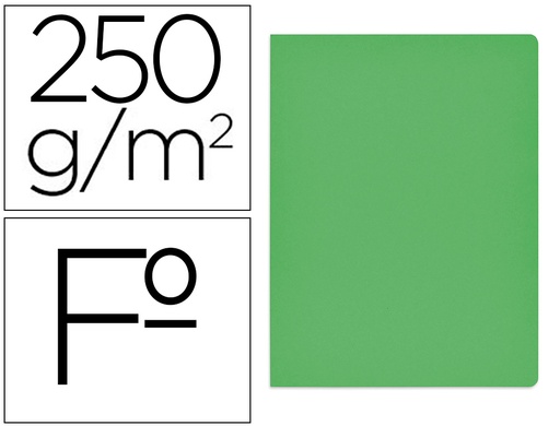[None] Subcarpeta cartulina gio simple intenso folio verde 250g/m2