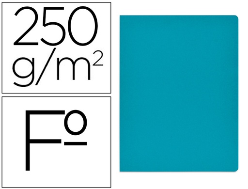 [None] Subcarpeta cartulina gio simple intenso folio azul 250g/m2