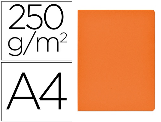 [None] Subcarpeta cartulina gio simple intenso din a4 naranja 250g/m2