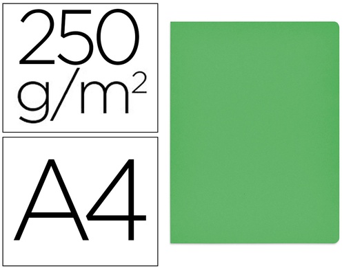 [None] Subcarpeta cartulina gio simple intenso din a4 verde 250g/m2