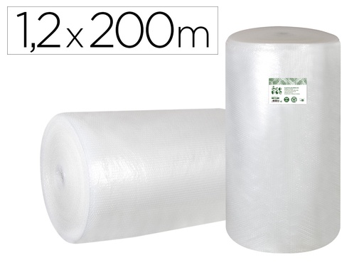 [None] Plastico burbuja liderpapel ecouse 1.20x200m 30% de plastico reciclado