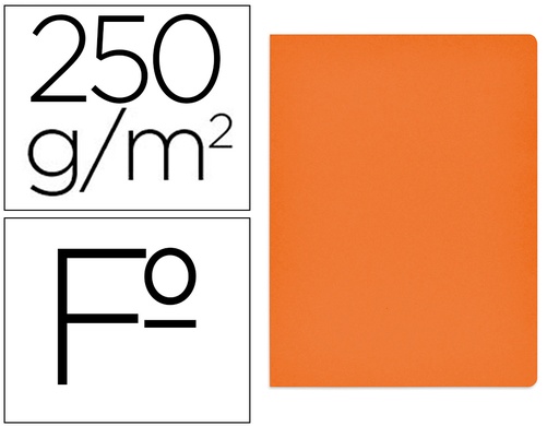 [None] Subcarpeta cartulina gio simple intenso folio naranja 250g/m2