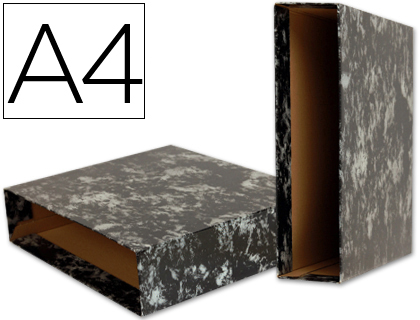 [None] Caja archivador liderpapel classic blue a4 negra