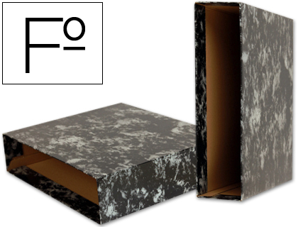 [10368] Caja archivador liderpapel classic blue folio negra