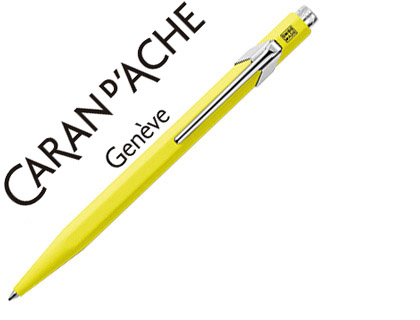 [76375] Boligrafo caran d'ache 849 fluo amarillo punta media