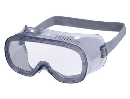[75814] Gafas de proteccion deltaplus panoramicas montura flexible de pvc ventilacion directa talla ajustable color gris