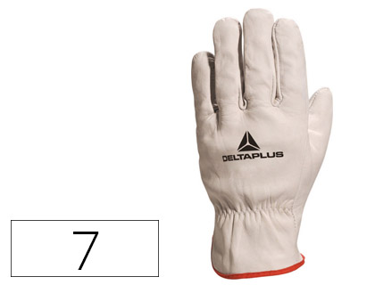 [75713] Guantes deltaplus piel vacuno especial para todo tipo de trabajos el mas vendido del mercado talla 7