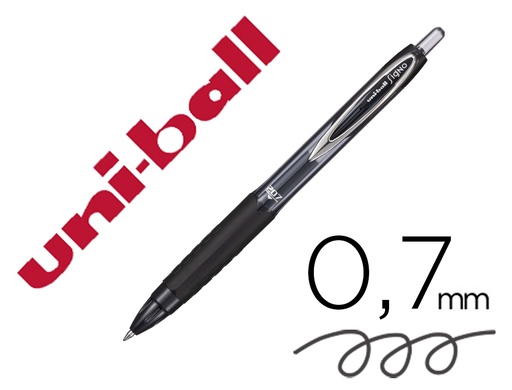 [75337] Boligrafo uni-ball signo 207e retractil 0,7 mm color negro