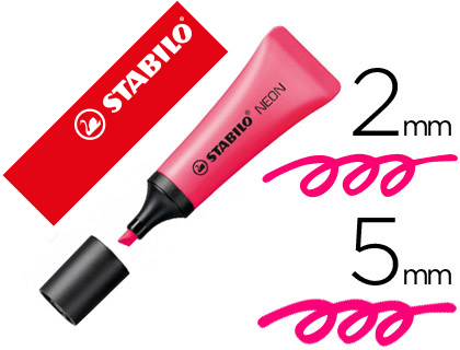 [73502] Rotulador stabilo fluorescente 72 rosa neon
