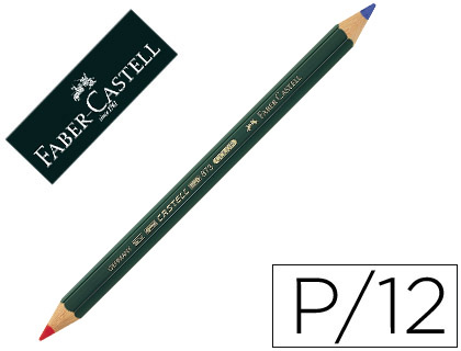 [73076] Lapices bicolor faber castell goldfaber rojo/azul unidad