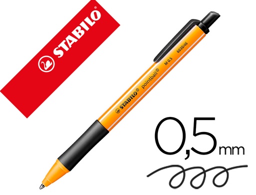 [72021] Boligrafo stabilo pointball 0,5 mm negro