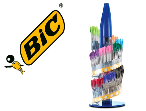 [64898] Boligrafo bic cristal family expositor de 770 unidades surtidas