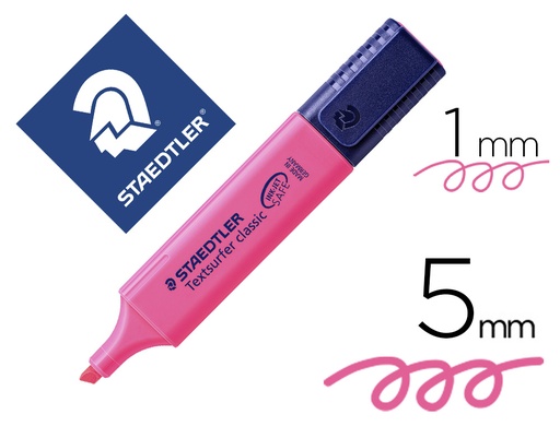 [64792] Rotulador staedtler textsurfer classic 364 fluorescente rosa