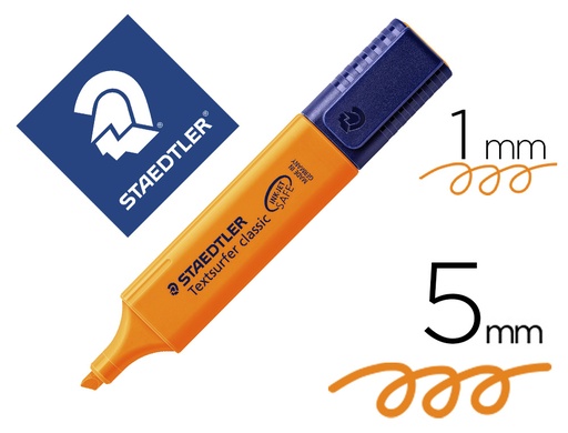 [64790] Rotulador staedtler textsurfer classic 364 fluorescente naranja