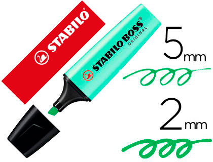[64351] Rotulador stabilo boss pastel fluorescente 70 pizca de menta