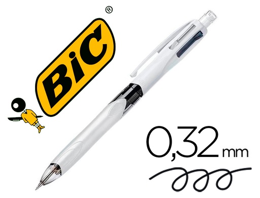 [62791] Boligrafo bic multifuncion azul/negro/rojo/portaminas 0,7 mm