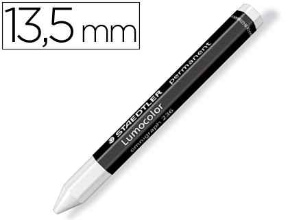 [59656] Cera staedtler para marcar blanco lumocolor permanente omnigraph 236 caja de 12 unidades