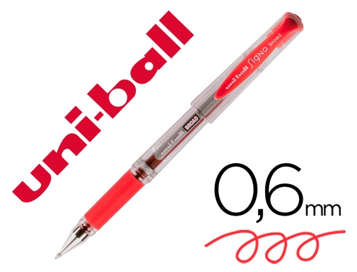 [59081] Boligrafo uni-ball um-153 signo broad rojo 1 mm tinta gel
