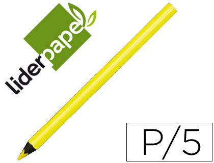 [54951] Lapices fluorescente liderpapel jumbo neon amarillo