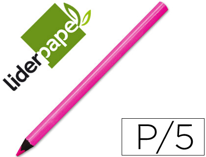 [54950] Lapices fluorescente liderpapel jumbo neon rosa