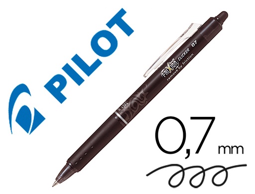 [53682] Boligrafo pilot frixion clicker borrable 0,7 mm color negro