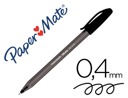 [52729] Boligrafo paper mate inkjoy 100 punta media trazo 1mm negro